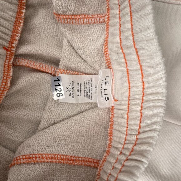 Le Lis Fleece Elastic Waist Pull On Jogger Pants Lined Pockets Beige Women XS - Picture 6 of 11